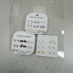 Cute 925 silver-plated earrings